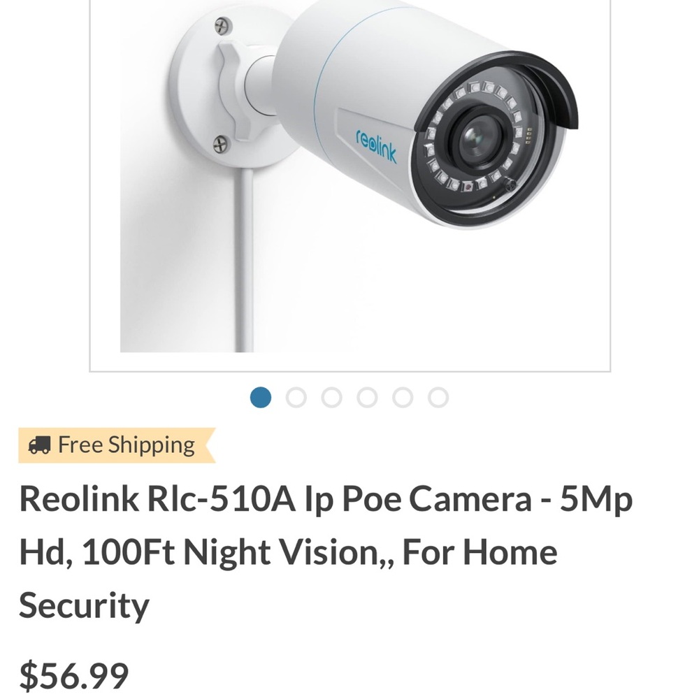 Reolink White Security Camera